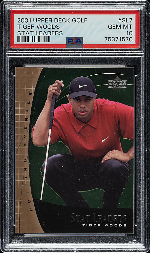 Circa 2000 Tiger Woods Original Photograph PSA/DNA Type I - Image Used for 2001 Upper Deck Stat Leaders Card