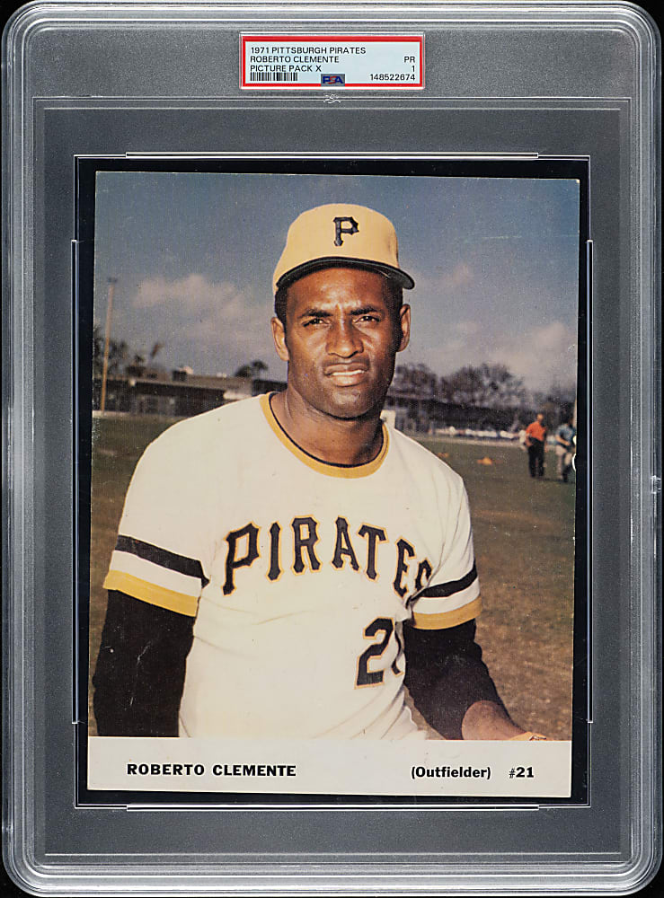 1971 Pittsburgh Pirates Picture Pack Roberto Clemente PSA POOR 1