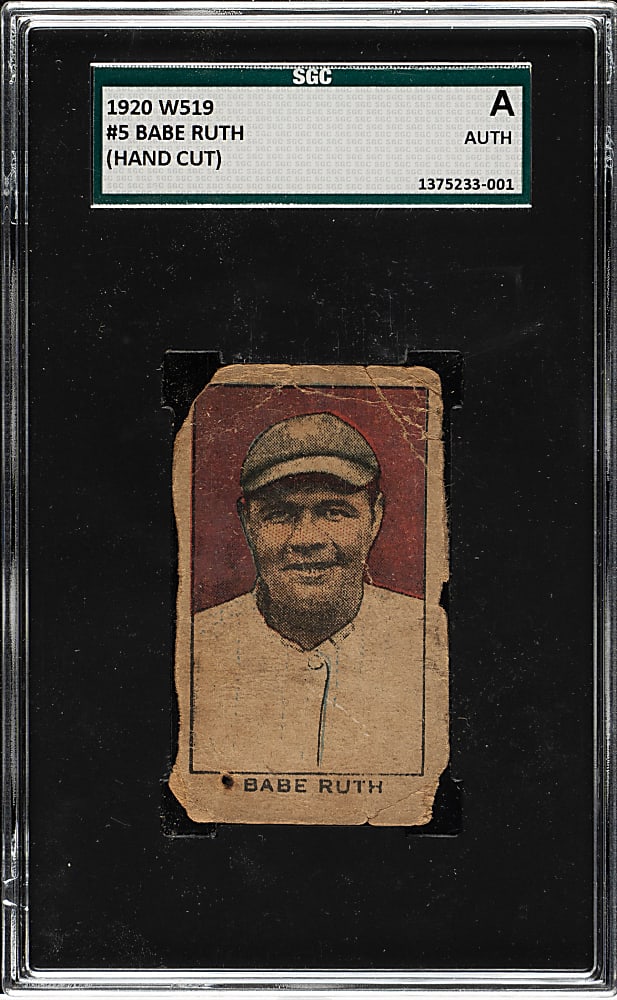 1920 W519-1 #5 Babe Ruth - SGC Authentic