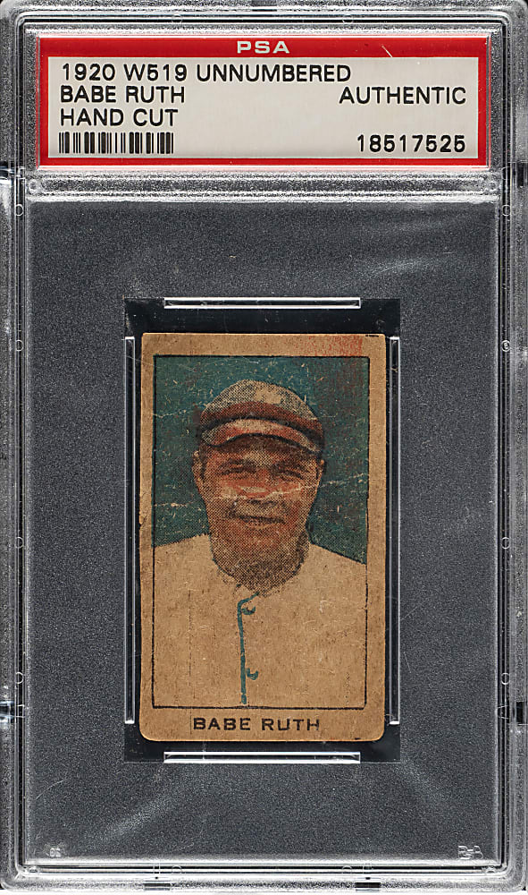 1920 W519 Babe Ruth - PSA Authentic