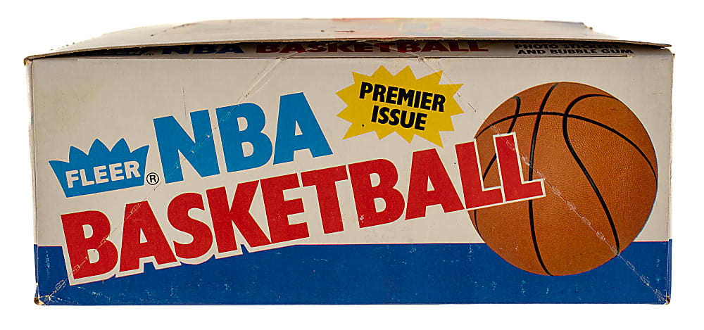 1986-1987 Fleer Basketball Unopened Wax Box (36 Packs) - BBCE - Michael Jordan Rookie Showing on Top of Pack and Five Jordan Stickers Showing on Back of Packs!