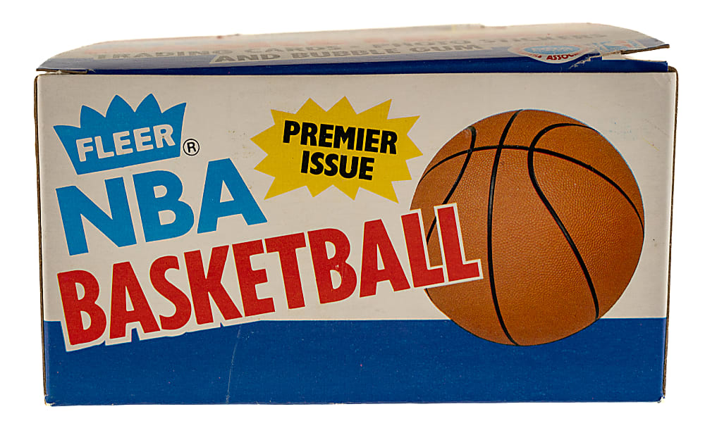 1986-1987 Fleer Basketball Unopened Wax Box (36 Packs) - BBCE - Michael Jordan Rookie Showing on Top of Pack and Five Jordan Stickers Showing on Back of Packs!