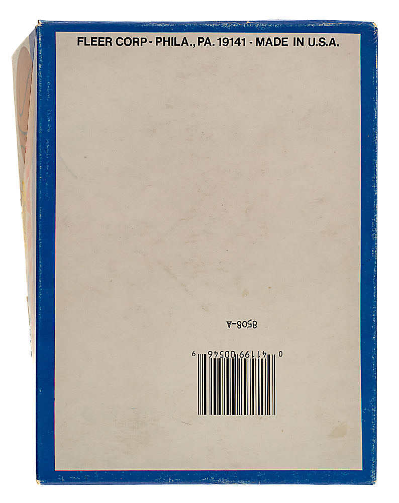 1986-1987 Fleer Basketball Unopened Wax Box (36 Packs) - BBCE - Michael Jordan Rookie Showing on Top of Pack and Five Jordan Stickers Showing on Back of Packs!