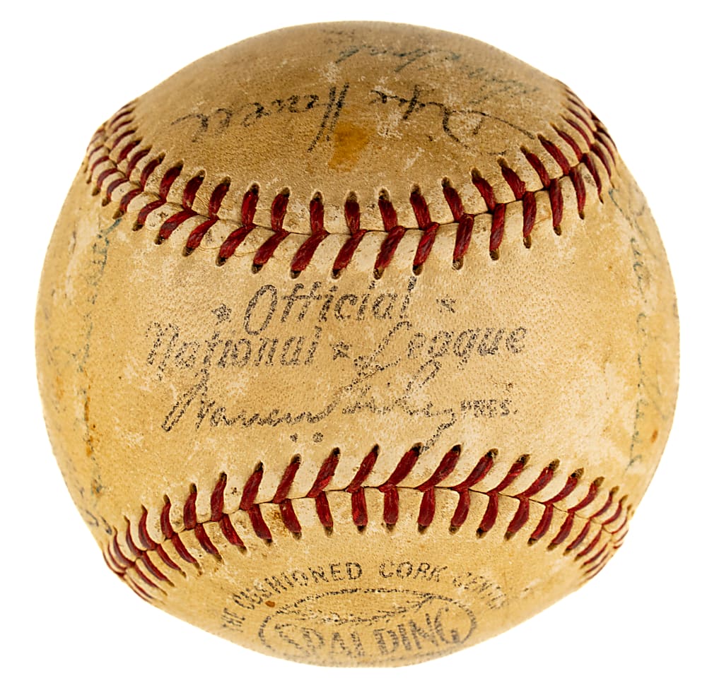 1955 Brooklyn Dodgers World Champions Team-Signed Baseball with Robinson, Koufax, and Hodges - PSA/DNA