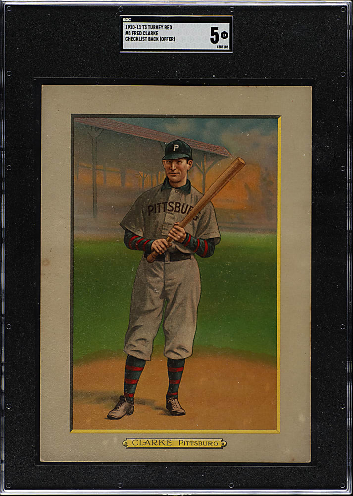 1911 T3 Turkey Red #8 Fred Clarke SGC EX 5