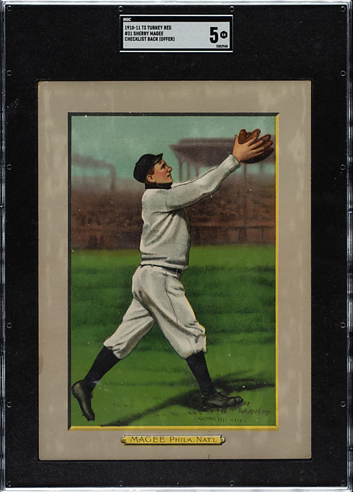 1911 T3 Turkey Red #31 Sherry Magee SGC EX 5