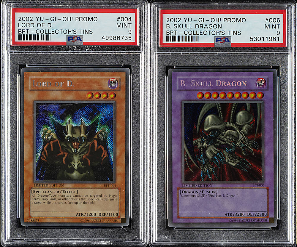 2002 Yu-Gi-Oh! BPT - Collector's Tin Promo PSA MINT 9 Complete Set (6)