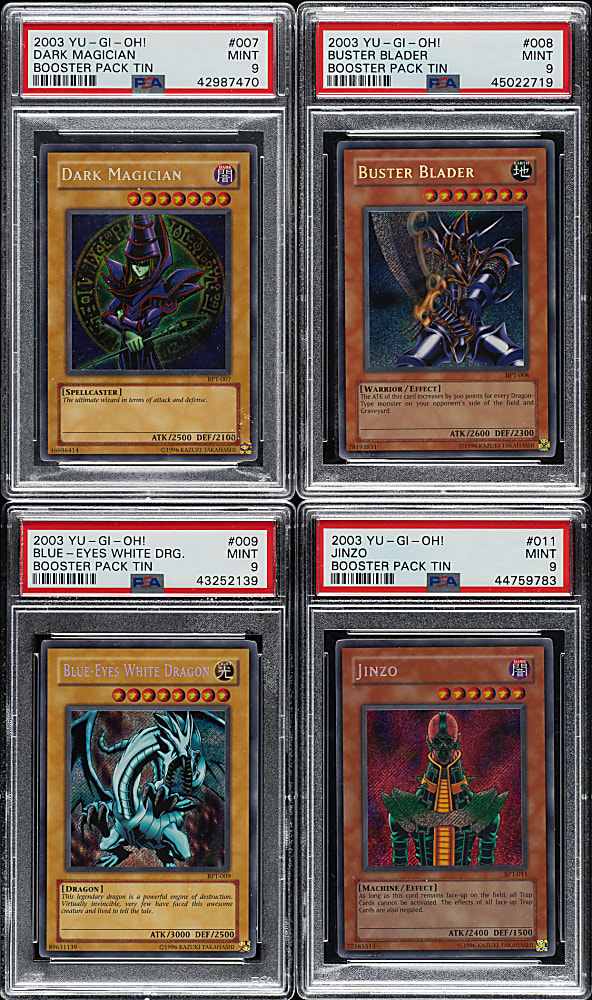 2003 Yu-Gi-Oh! BPT - Collector's Tin Promo PSA MINT 9 Complete Set (6)