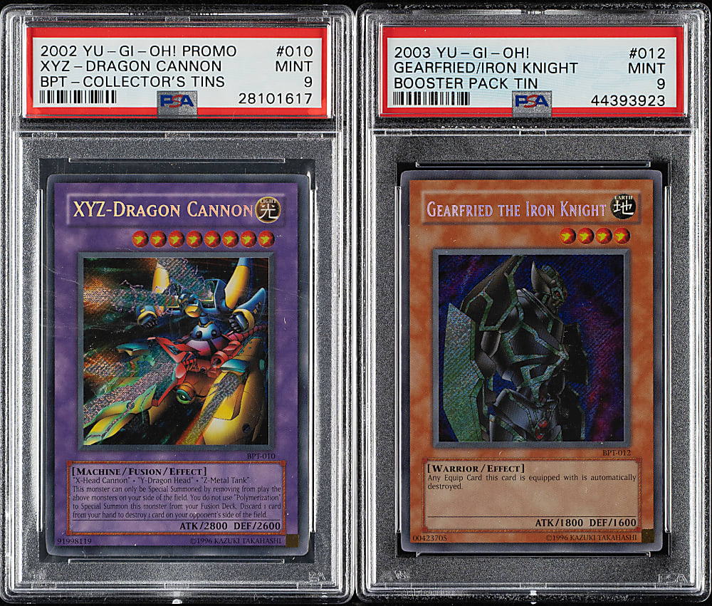 2003 Yu-Gi-Oh! BPT - Collector's Tin Promo PSA MINT 9 Complete Set (6)