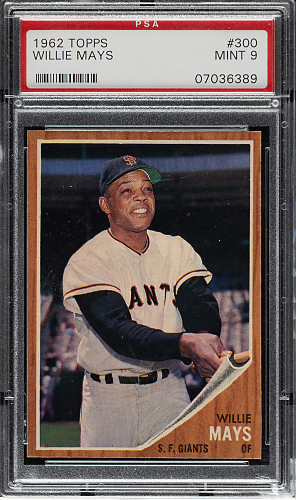 1962 Topps #300 Willie Mays PSA MINT 9