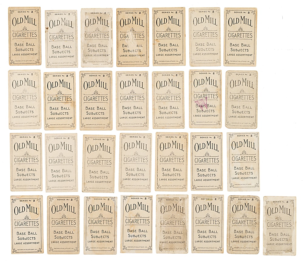 1910 T210 Old Mill Tobacco "Series 2" Virginia League Near-Complete Set (80/87) Including 51 PSA- and SGC-Graded Cards