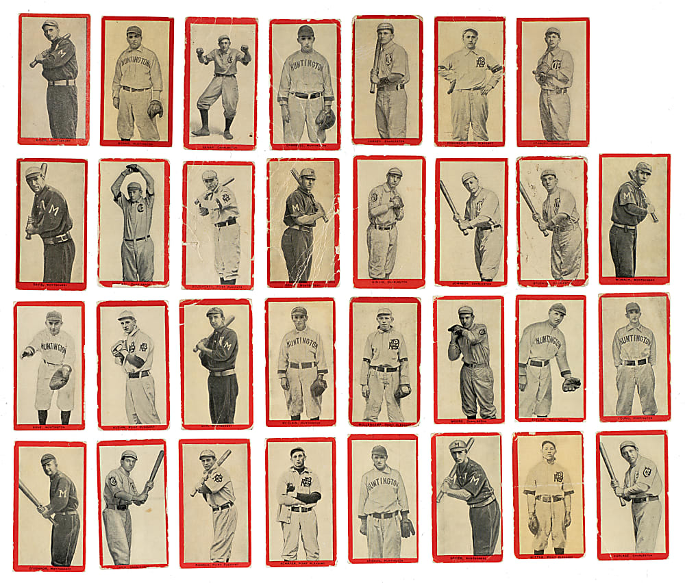 1910 T210 Old Mill Tobacco "Series 4" Va. Valley League Near-Complete Set (47/49) Including 16 SGC-Graded Cards