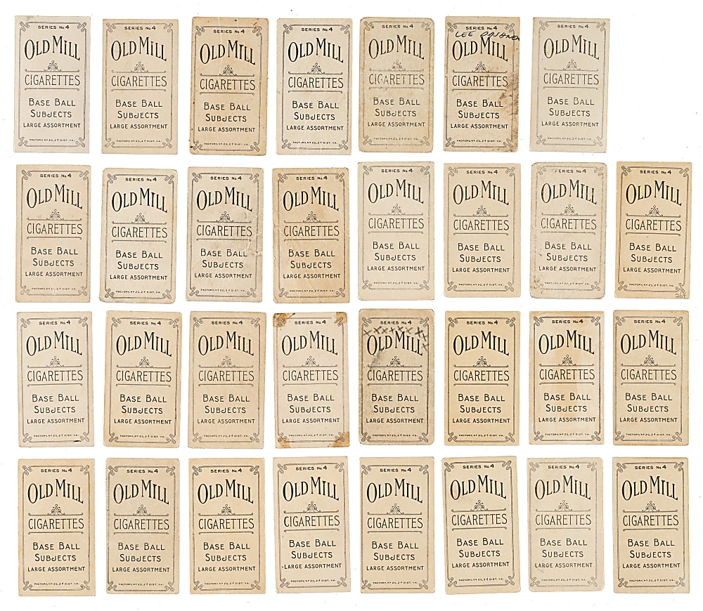 1910 T210 Old Mill Tobacco "Series 4" Va. Valley League Near-Complete Set (47/49) Including 16 SGC-Graded Cards