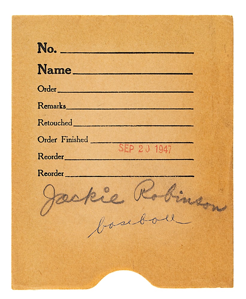 1947 Jackie Robinson Rookie Year Original Negative