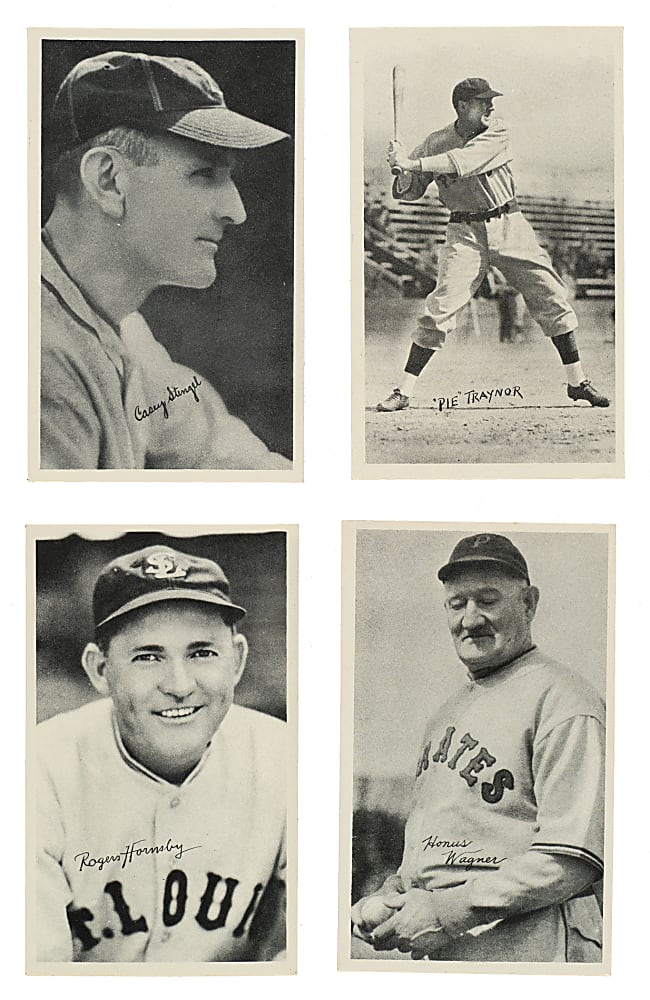 1936 R313 National Chicle "Fine Pen" Partial Set (73/120) Including Wagner, Hornsby, and Stengel