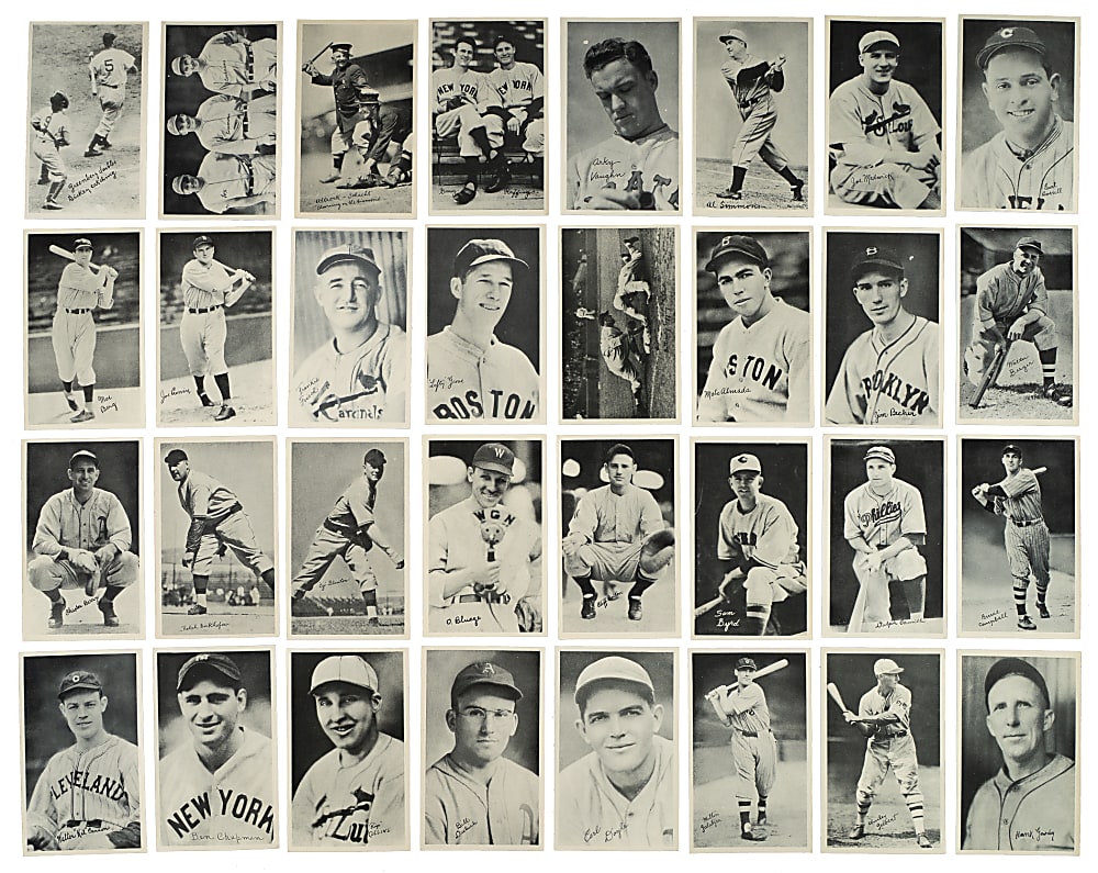 1936 R313 National Chicle "Fine Pen" Partial Set (73/120) Including Wagner, Hornsby, and Stengel