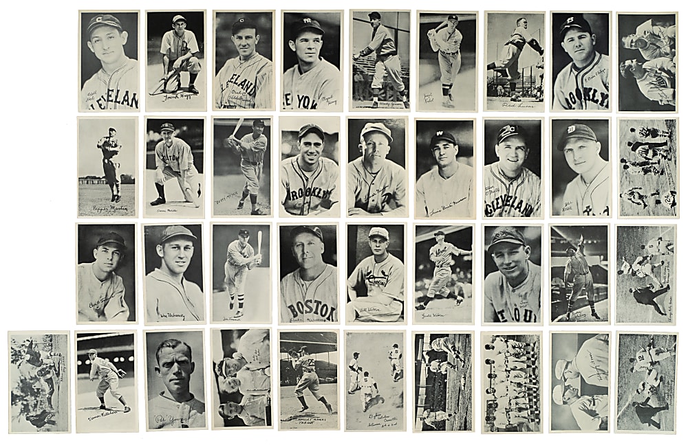 1936 R313 National Chicle "Fine Pen" Partial Set (73/120) Including Wagner, Hornsby, and Stengel