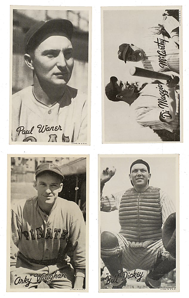 1936 R314 Goudey "Wide Pen" Premium Collection (50) Including DiMaggio, Dickey, and P. Waner