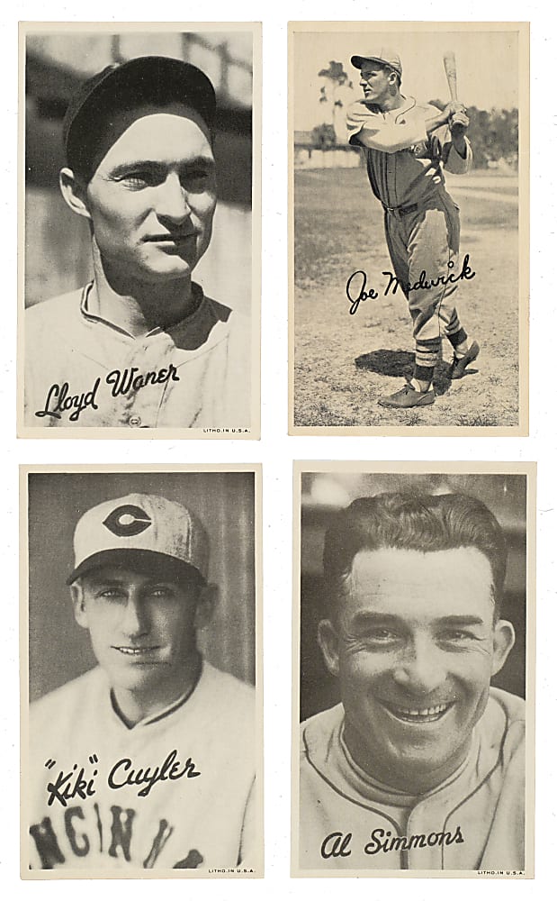 1936 R314 Goudey "Wide Pen" Premium Collection (50) Including DiMaggio, Dickey, and P. Waner