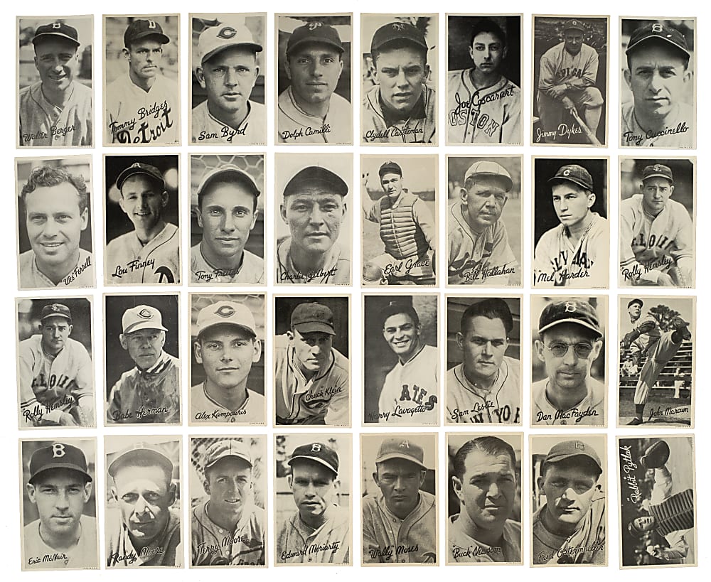 1936 R314 Goudey "Wide Pen" Premium Collection (50) Including DiMaggio, Dickey, and P. Waner