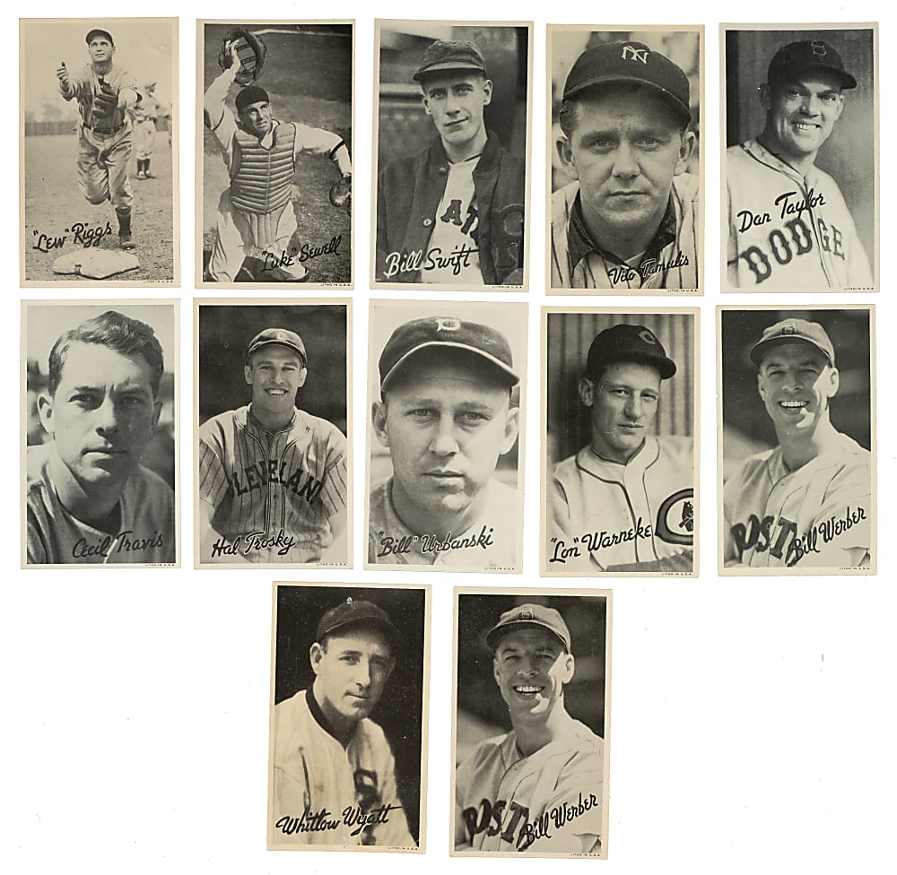 1936 R314 Goudey "Wide Pen" Premium Collection (50) Including DiMaggio, Dickey, and P. Waner