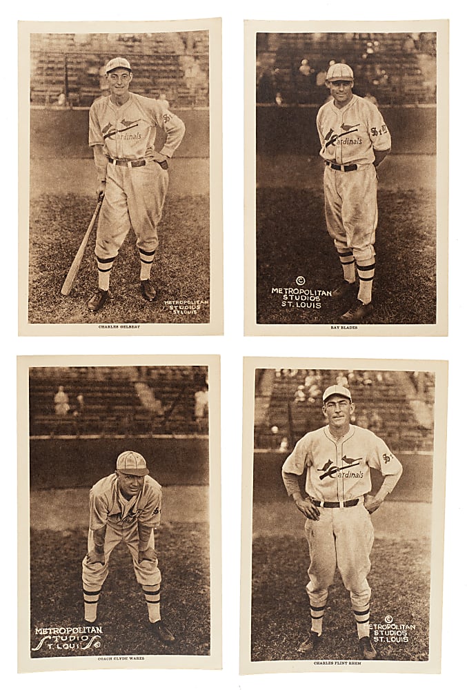1931 Metropolitan Studio St. Louis Cardinals Partial Set (16/30) Including Grimes, Haines, Frisch, and Bottomley