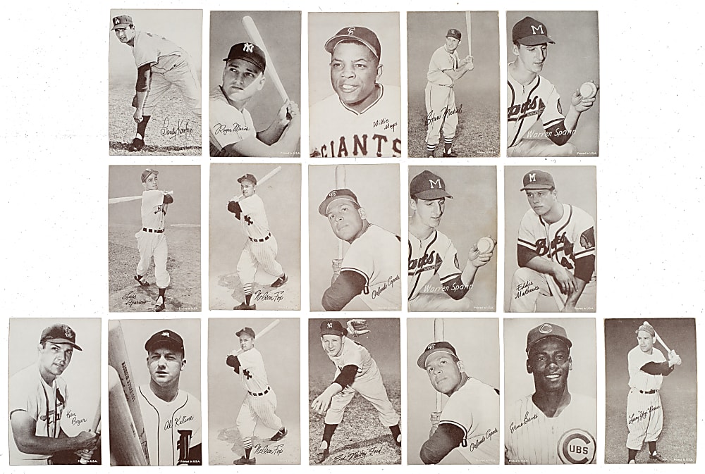 1962 Statistic Back Exhibits Complete Set (32)