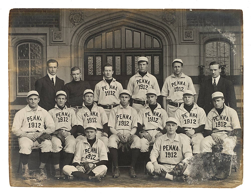 1912 University of Pennsylvania Baseball Team Photograph
