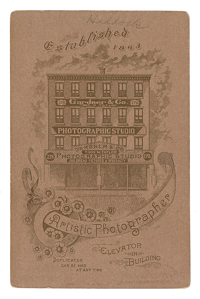 1888 Gardner & Co. Studio Cabinet George Haddock
