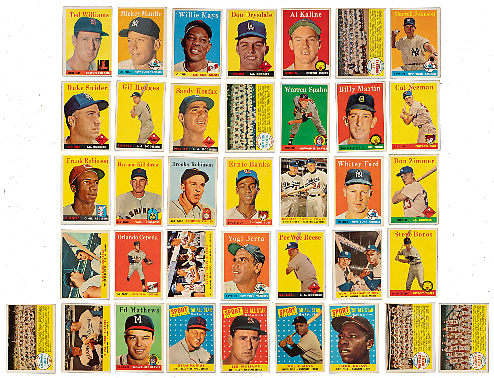 1958 Topps Near-Complete Set (493/494)