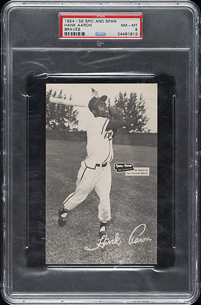 1954-1956 Spic and Span Hank Aaron PSA NM-MT 8
