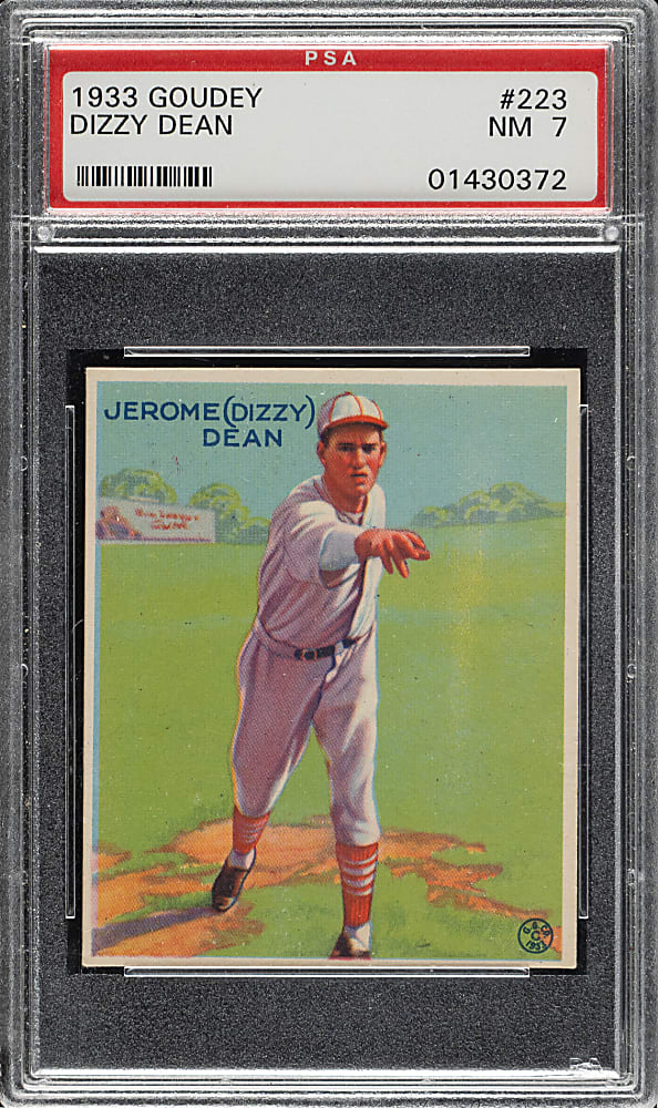 1933 R319 Goudey #223 Dizzy Dean PSA NM 7