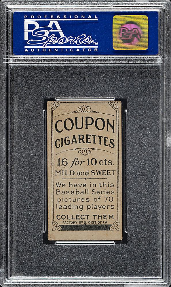1919 T213 Coupon Cigarettes (Type 3) Eddie Collins PSA EX 5