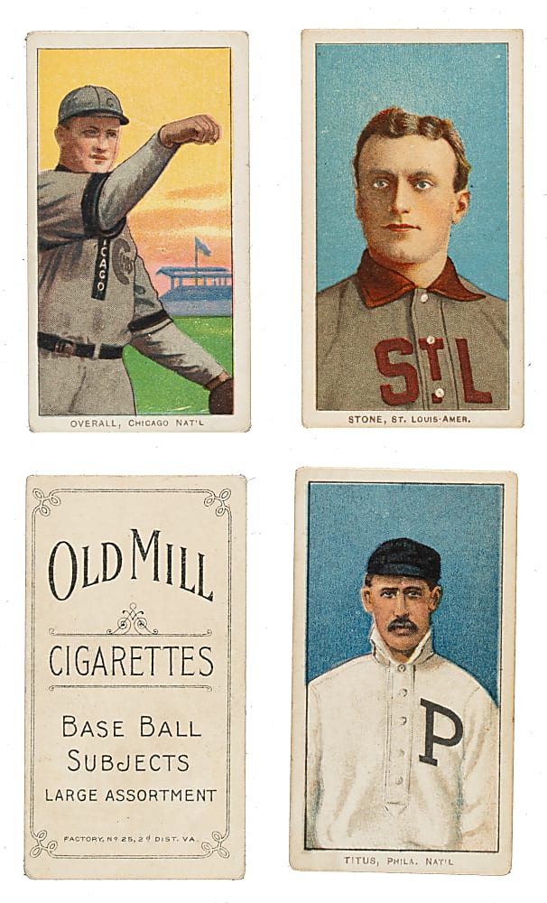 1909-1911 T206 White Border Collection (25) - All Old Mill Backs