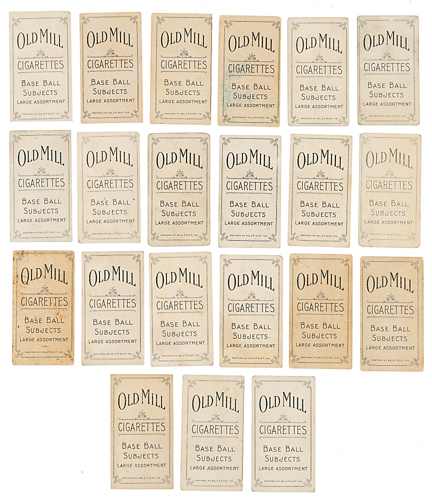 1909-1911 T206 White Border Collection (25) - All Old Mill Backs
