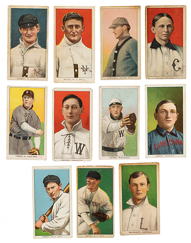 1909-1911 T206 White Border Collection (15) - All Cycle, American Beauty, Sovereign, and Tolstoi Backs