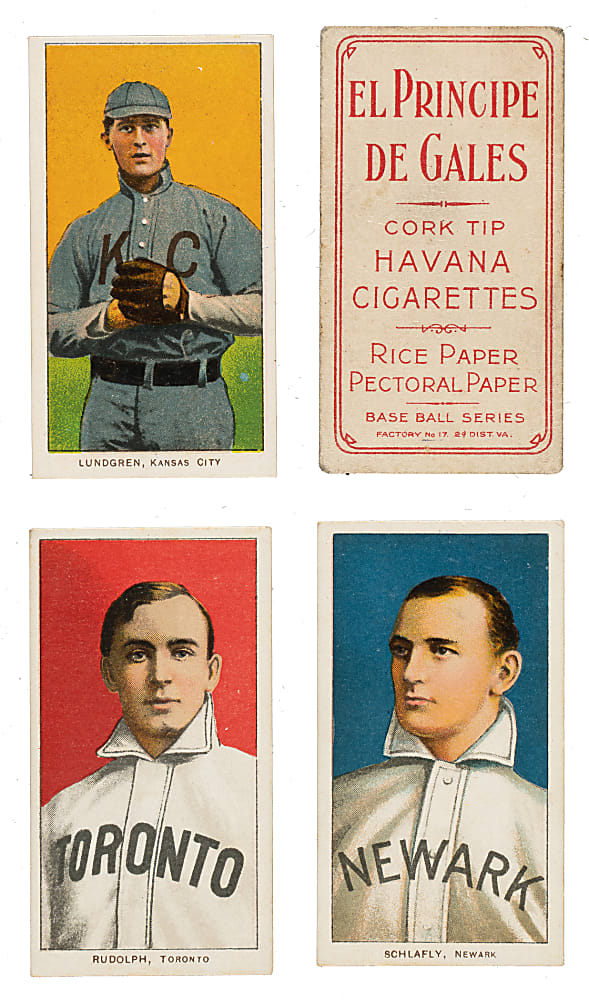 1909-1911 T206 White Border Collection (16) - All El Principe De Gales Backs