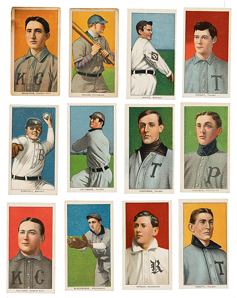 1909-1911 T206 White Border Collection (16) - All El Principe De Gales Backs