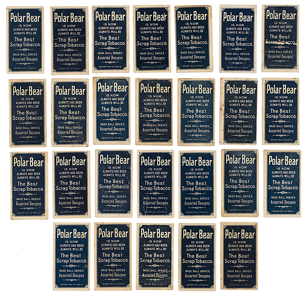1909-1911 T206 White Border Collection (30) - All Polar Bear Backs