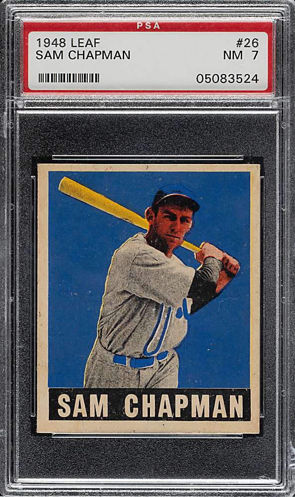 1948-1949 Leaf #26 Sam Chapman PSA NM 7