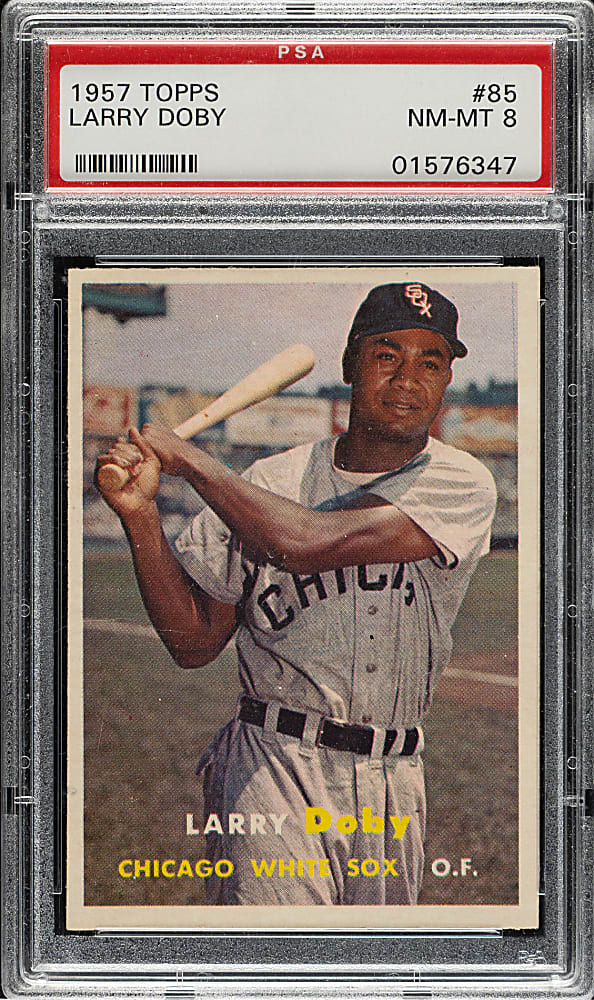 1957 Topps #85 Larry Doby PSA NM-MT 8