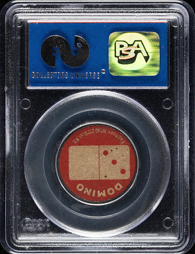 1909-1912 PX7 Sweet Caporal Domino Discs Ty Cobb (D on Cap - Red) PSA EX 5