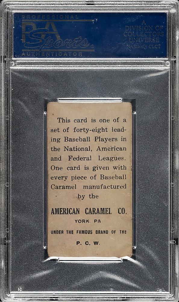 1915 E106 American Caramel Ty Cobb with Bat, Facing to Side PSA VG 3 - 1 of 3 - Highest Graded!