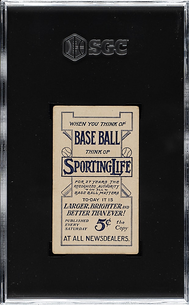 1910-1911 M116 Sporting Life Ty Cobb Blue Background SGC VG/EX 4