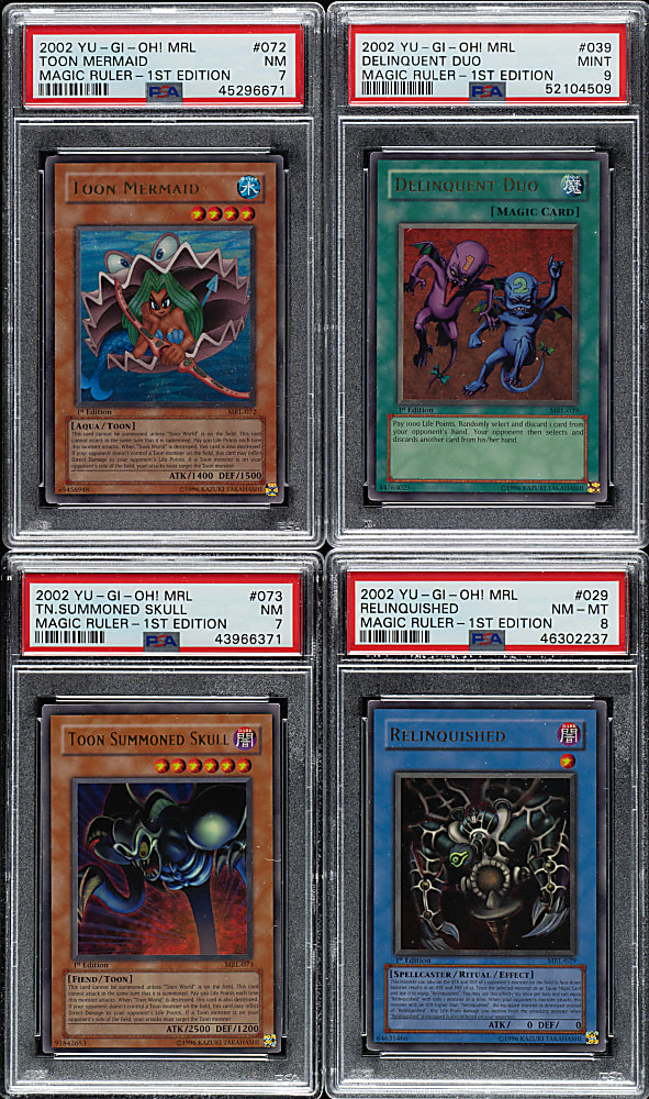 2002 Yu-Gi-Oh! Magic Ruler 1st Edition PSA-Graded Near-Complete Set (102/104)