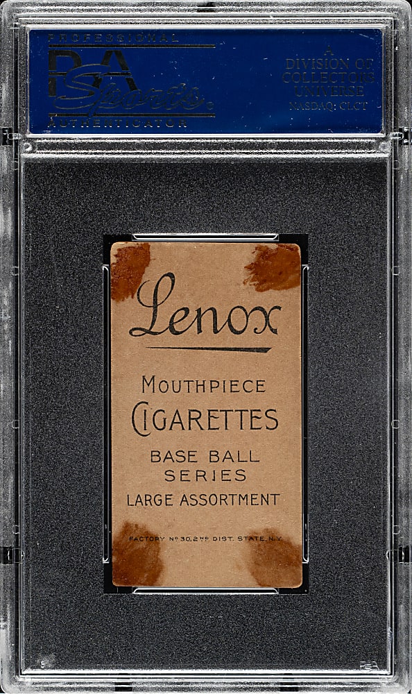 1909-1911 T206 White Border Fred Payne PSA GOOD 2 - Black Lenox Back