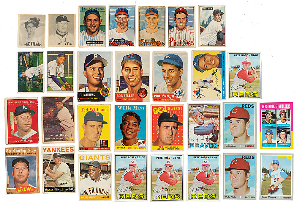 1948 to 1978 Topps and Bowman Hall of Famers and Stars Collection (154) Including Williams, Mantle, and Mays