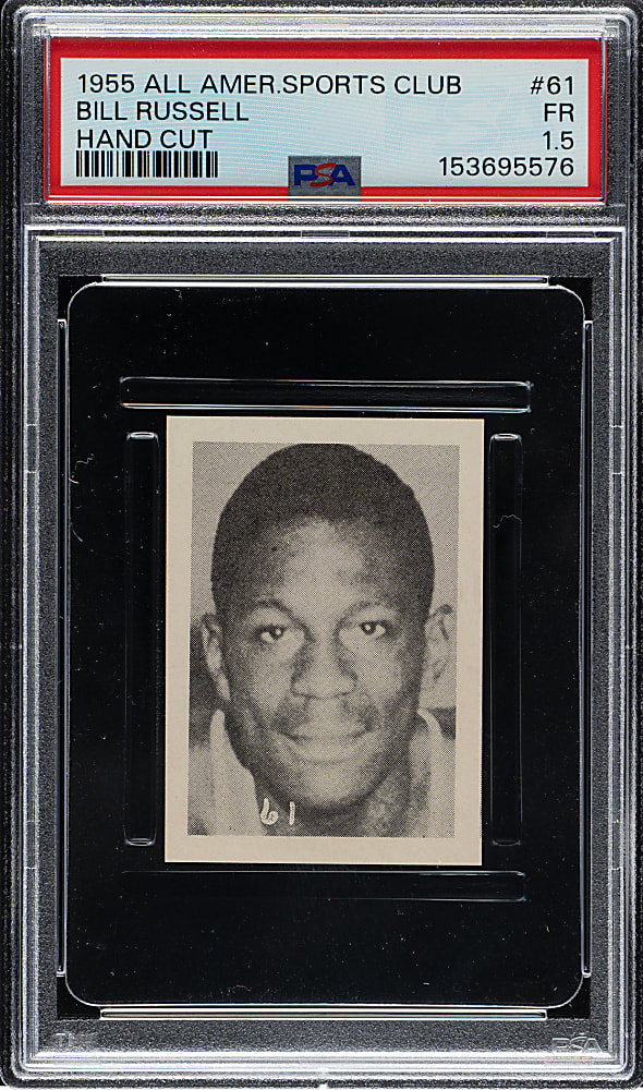 1955 All American Sports Club Basketball #61 Bill Russell Rookie PSA FAIR 1.5