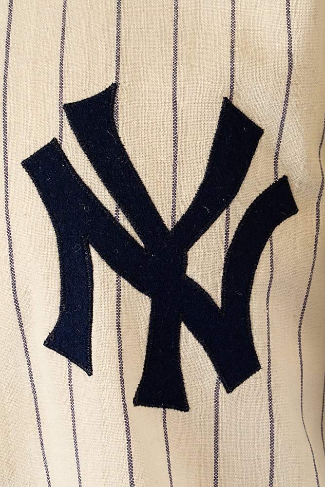 1952 Frank Crosetti New York Yankees Game-Used Home Coach's Jersey MEARS A10