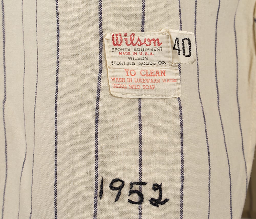 1952 Frank Crosetti New York Yankees Game-Used Home Coach's Jersey MEARS A10